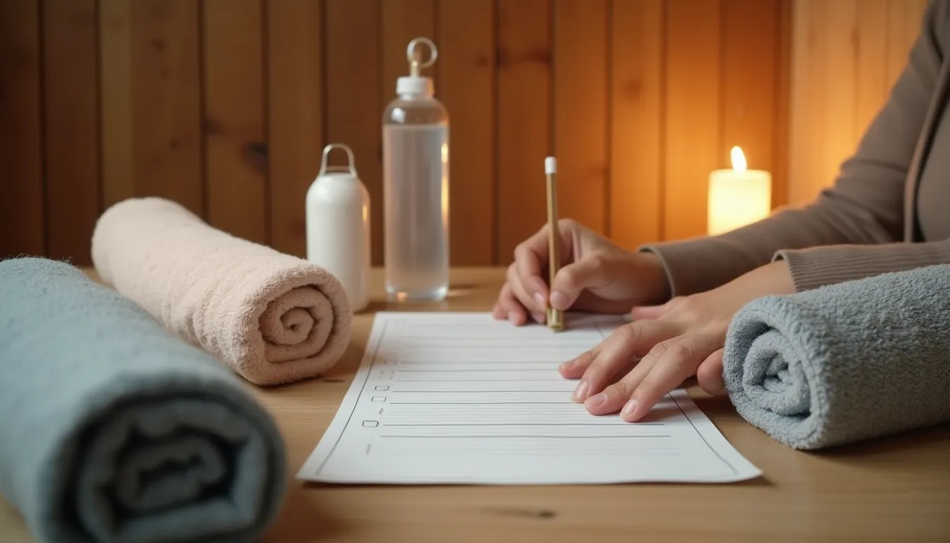 Sauna-Packliste