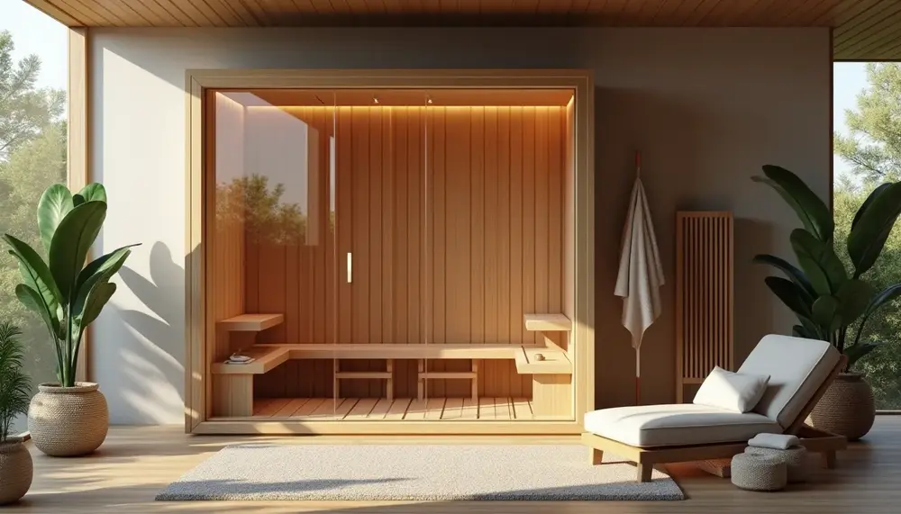 Sauna selber bauen mit Glas: Modern und stilvoll entspannen